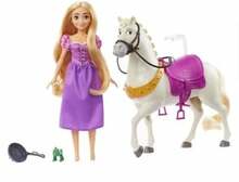 Nukk Mattel Disney Princess Rapunzel & Maximus HLW23, 29 cm