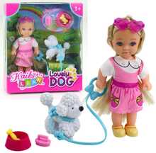 Nukunukkude komplekt Lean Toys koeraga, jalutusrihma ja tarvikutega
