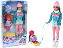 Nukkude komplekt Lean Toys Anlily kelkudega