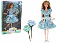 Nukk Lean Toys Emily, 30 cm, kleidi ja lilledega