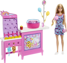 Mängukomplekt Barbie Mysteries Cotton Candy & Games Playset, JFV67
