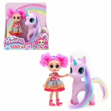 Nukk aksessuaaridega ja ükssarvikuga Sweetyz, 03-81075, 12 cm