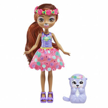 Nukk Enchantimals Sunshine Beach saarmas, HXB98, 15 cm