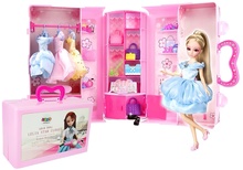 Nukk Lean Toys, garderoobis, blond, aksessuaaridega