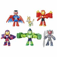 Mängukomplekt Hasbro Iron Man & Friends Armored Up 6 Pack, 7,6 cm