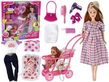 Rase nukk Lean Toys Lucy tarvikutega