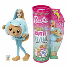 Barbie Cutie Reveal nukk, mõmmi delfiini kostüümis, HRK25