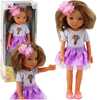 Nukk Lean Toys, 32 cm, lillase seelikuga