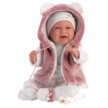 Nuttav beebinukk Llorens Mimi Fuxia, 74070, 42 cm, roosa