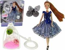 Nukk Lean Toys Emily, lilledega kiigega