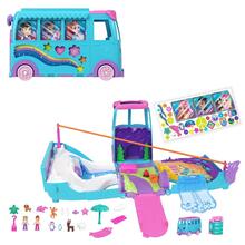 Mängukomplekt Mattel Polly Pocket JCC22, transformeeruv matkaauto lisadega