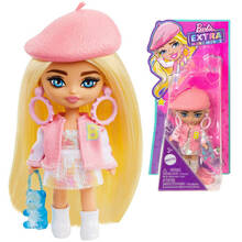 Mini nukk Barbie Extra, roosa mütsiga