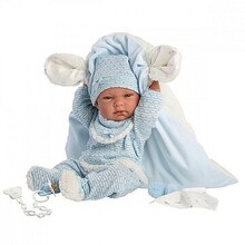 Beebinukk Llorens Nico, 38 cm, sinine