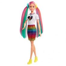 Nukk Barbie Hairstyle Colorful Leopard Print GRN81, MATTEL