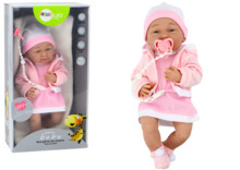 Nukk Lean Toys Baby Doll, 35 cm, lutiga ja aksessuaaridega