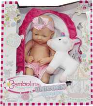 Nukk beebi Bambolina Unicorn Dreams BD1263, 36 cm, koos plüüš ükssarvikuga