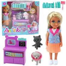 Loomaarsti mängukomplekt Lean Toys nuku ja loomadega