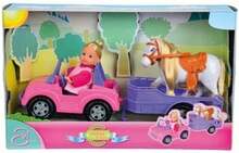 Nukk Simba Evi Love, 12 cm, koos džepi ja hobusega