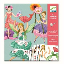 Loovkomplekt nukk-marionetid Djeco Fĕjad, 6 tk, DJ09654