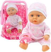 Nukk Lean Toys kandekoti ja lutiga, roosa