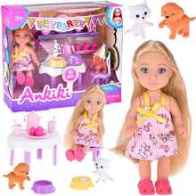 Nukk Jokomisiada Ankiki Pet Party Birthday Doll, ZA5757, 32 osa
