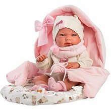 Beebinukk Llorens Nica, 40 cm, magamiskotiga, 73884