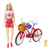Nuku ja jalgratta komplekt Mattel Barbie, HWJ00