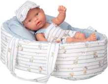 Beebinukk Arias, 26 cm, sinine kandekott karudega