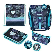 Koolikott Herlitz Filolight Plus Flower Owl, sinine/helesinine