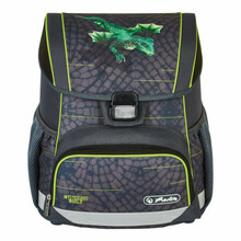 Koolikott Herlitz Loop Dragon Tale 50037551, 31 x 22 x 37 cm, roheline/hall