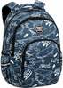 Koolikott Coolpack Basic Plus Street Life, valge/tumesinine