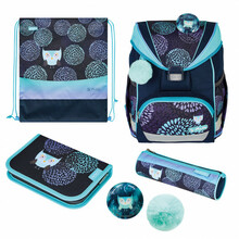 Koolikott Herlitz Ultralight Plus Flower Owl, sinine