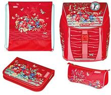 Koolikott Herlitz FiloLight Plus Vintage Love, 22 x 32 x 38 cm, punane