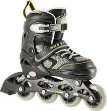 Rulluisud Nils Extreme NA14198, 31-34, must/kollane
