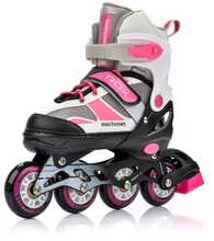 Rulluisud Meteor Rox, M, 34-37, roosa/hall