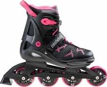 Rulluisud CoolSlide Nachos YG, must/roosa, 36-39