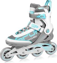 Rulluisud Spokey Prime Pro, 41, valge/hall/helesinine