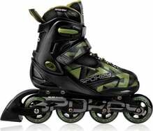 Rulluisud Spokey Makan, 40-43, must/roheline