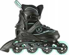 Rulluisud Nils Extreme NA11008, 35-38, must/roheline
