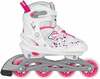 Rulluisud Nijdam White Wedge, valge/roosa, 29-32