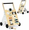 Puidust käimistool EcoToys, TL01035, valge/must
