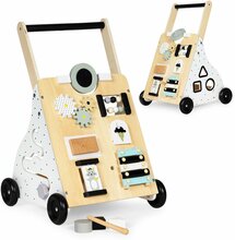 Puidust käimistool EcoToys, TL01035, valge/must