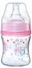 Lutipudel BabyOno Wide Neck 402/02, 0 kuud, 120 ml, roosa