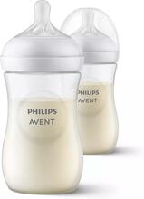 Toidupudelite komplekt Philips Avent Natural Response SCY903/02, 2 tk, 260 ml, valge