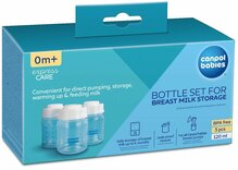 Pudelikomplekt piima säilitamiseks Canpol Babies, 35/235, 3x120 ml, 0 kuud