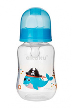 Lutipudel Akuku, silikoonist lutiga, 125 ml, valge-must