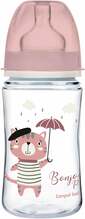 Lutipudel Canpol Babies Bonjour Paris, laia kaelaga, 240 ml, roosa