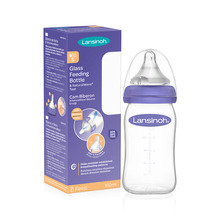 Lutipudel Lansinoh NaturalWave Glass klaasist, 160 ml