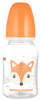 Kitsa kaelaga pudel Canpol Babies Cute Animals, oranž, 120 ml