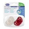 Lutt Chicco Physio Air silikoon 6-16 kuud, 2 tk, roosa